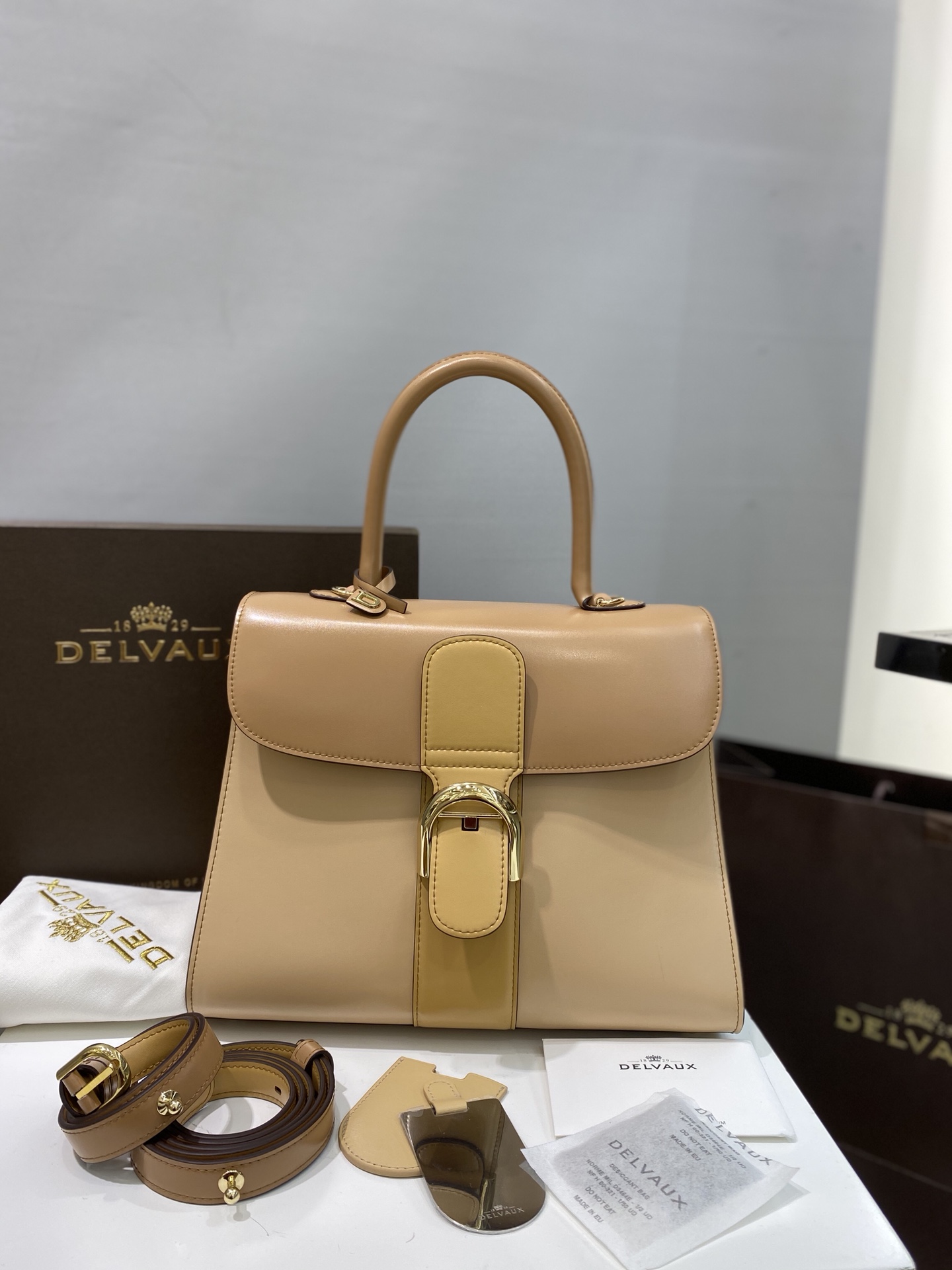 델보 브리앙 박스백 미듐